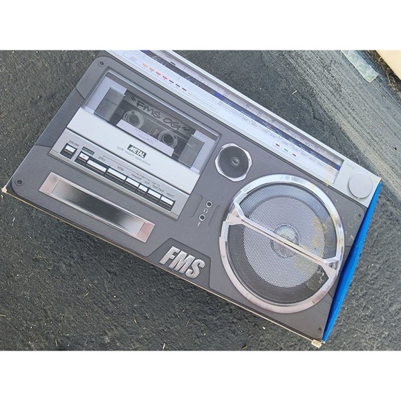 FMS O.G. High-Top Skate Shoes Dead Old Stock Retired Red Blue suede  No Insoles - Picture 7 of 7